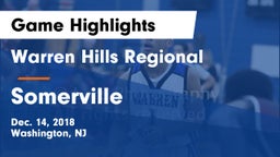 Warren Hills Regional  vs Somerville  Game Highlights - Dec. 14, 2018