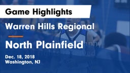 Warren Hills Regional  vs North Plainfield  Game Highlights - Dec. 18, 2018