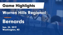 Warren Hills Regional  vs Bernards  Game Highlights - Jan. 24, 2019