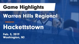 Warren Hills Regional  vs Hackettstown  Game Highlights - Feb. 5, 2019