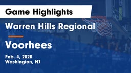Warren Hills Regional  vs Voorhees  Game Highlights - Feb. 4, 2020