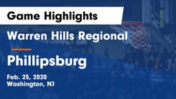 Warren Hills Regional  vs Phillipsburg  Game Highlights - Feb. 25, 2020