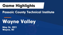 Passaic County Technical Institute vs Wayne Valley  Game Highlights - May 26, 2021