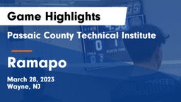 Passaic County Technical Institute vs Ramapo  Game Highlights - March 28, 2023