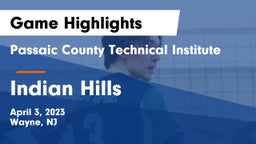 Passaic County Technical Institute vs Indian Hills  Game Highlights - April 3, 2023
