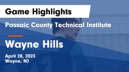 Passaic County Technical Institute vs Wayne Hills  Game Highlights - April 28, 2023