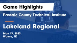 Passaic County Technical Institute vs Lakeland Regional  Game Highlights - May 13, 2023