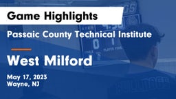 Passaic County Technical Institute vs West Milford  Game Highlights - May 17, 2023