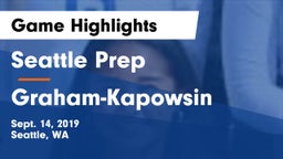 Seattle Prep vs Graham-Kapowsin  Game Highlights - Sept. 14, 2019