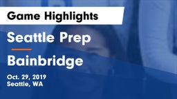 Seattle Prep vs Bainbridge  Game Highlights - Oct. 29, 2019