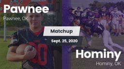 Matchup: Pawnee  vs. Hominy  2020