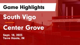 South Vigo  vs Center Grove  Game Highlights - Sept. 18, 2023