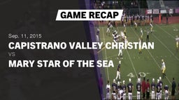 Recap: Capistrano Valley Christian  vs. Mary Star of the Sea  2015