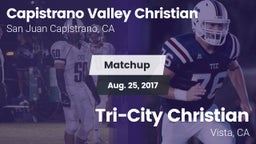 Matchup: Capistrano Valley Ch vs. Tri-City Christian  2017