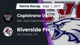 Recap: Capistrano Valley Christian  vs. Riverside Prep  2017