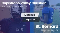 Matchup: Capistrano Valley Ch vs. St. Bernard  2017