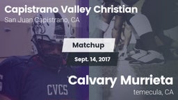 Matchup: Capistrano Valley Ch vs. Calvary Murrieta 2017
