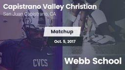 Matchup: Capistrano Valley Ch vs. Webb School 2017