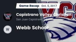 Recap: Capistrano Valley Christian  vs. Webb School 2017