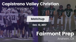 Matchup: Capistrano Valley Ch vs. Fairmont Prep  2017