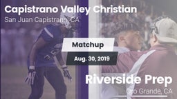 Matchup: Capistrano Valley Ch vs. Riverside Prep  2019