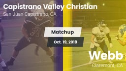 Matchup: Capistrano Valley Ch vs. Webb  2019
