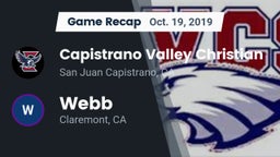Recap: Capistrano Valley Christian  vs. Webb  2019