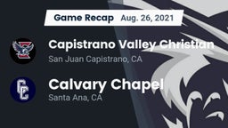 Recap: Capistrano Valley Christian  vs. Calvary Chapel  2021