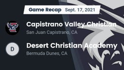 Recap: Capistrano Valley Christian  vs. Desert Christian Academy 2021