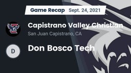 Recap: Capistrano Valley Christian  vs. Don Bosco Tech 2021
