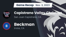 Recap: Capistrano Valley Christian  vs. Beckman  2023
