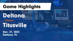 Deltona  vs Titusville  Game Highlights - Dec. 27, 2023