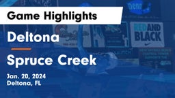 Deltona  vs Spruce Creek  Game Highlights - Jan. 20, 2024