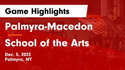 Palmyra-Macedon  vs School of the Arts  Game Highlights - Dec. 5, 2023