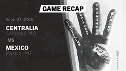 Recap: Centralia  vs. Mexico  2016