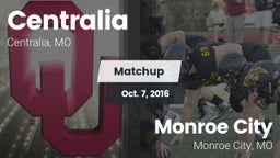 Matchup: Centralia High vs. Monroe City  2016