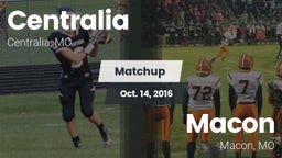 Matchup: Centralia High vs. Macon  2016