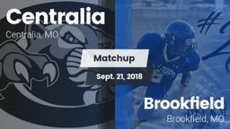Matchup: Centralia High vs. Brookfield  2018