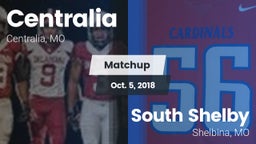 Matchup: Centralia High vs. South Shelby  2018
