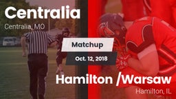 Matchup: Centralia High vs. Hamilton /Warsaw  2018