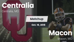 Matchup: Centralia High vs. Macon  2018