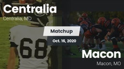 Matchup: Centralia High vs. Macon  2020