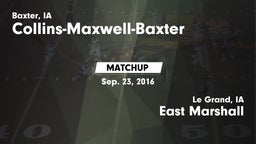 Matchup: CMB vs. East Marshall  2016