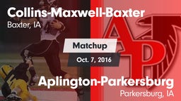 Matchup: CMB vs. Aplington-Parkersburg  2016