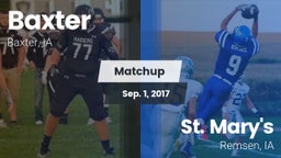Matchup: Baxter  vs. St. Mary's  2017