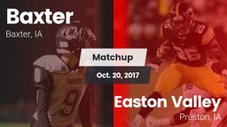 Matchup: Baxter  vs. Easton Valley  2017