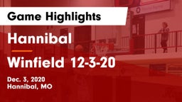 Hannibal  vs Winfield 12-3-20 Game Highlights - Dec. 3, 2020