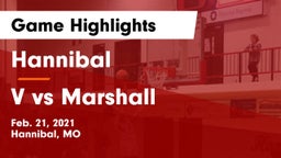 Hannibal  vs V vs Marshall Game Highlights - Feb. 21, 2021