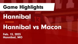 Hannibal  vs Hannibal vs Macon Game Highlights - Feb. 13, 2023