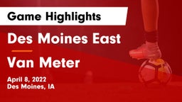 Des Moines East  vs Van Meter  Game Highlights - April 8, 2022